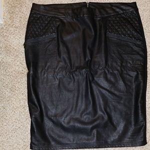 Rebel Wilson torrid leather pencil skirt